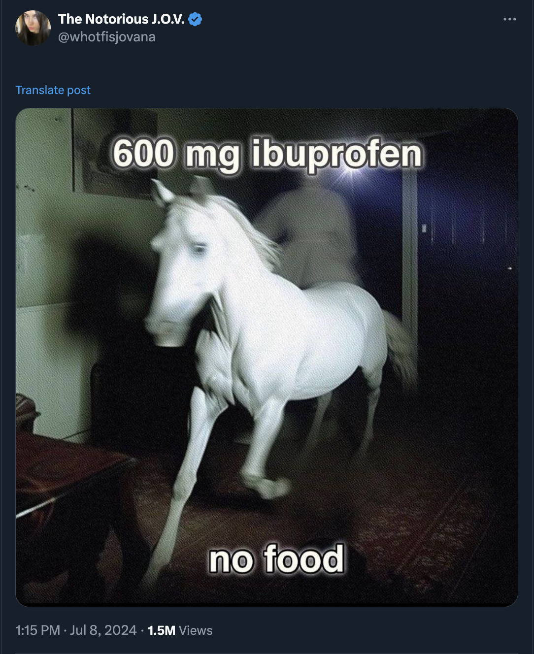 600mg ibuprofen no food - The Notorious J.O.V. Translate post 600 mg ibuprofen 1.5M Views no food